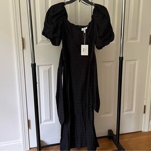 NWT & Other Stories Black Midi Dress Size 6